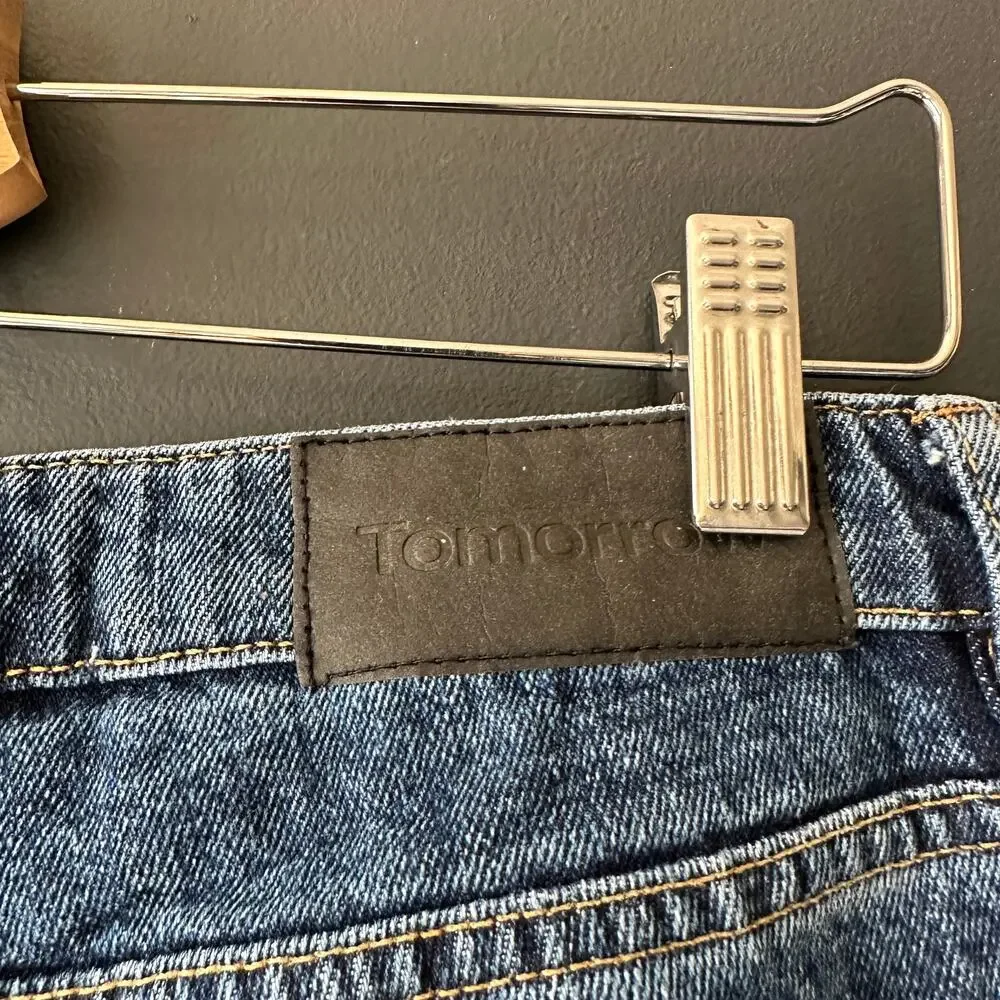Tomorrow Hepburn High Waisted Mom Jeans in Bright Orlando Size 26
